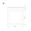Встраиваемая светодиодная панель Arlight DL-Intenso-S300x300-18W White6000 036228