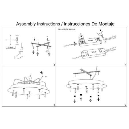 Подвесная люстра Mantra Arrecife 9368+9229 (8L)