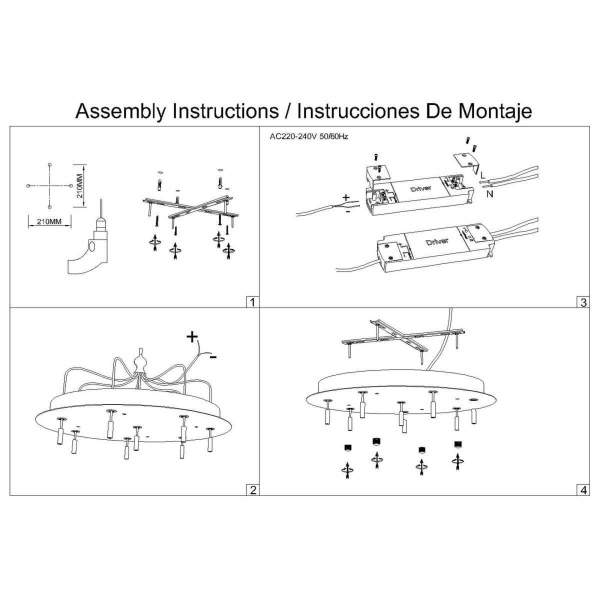 Подвесная люстра Mantra Arrecife 9368+9229 (8L)