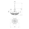 Подвесная люстра Bogates 305/15 Strotskis
