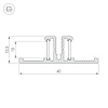 Профиль Arlight TOP-BACK-2000 ANOD (P10) 016981
