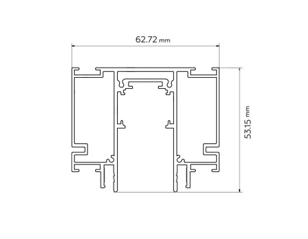 Шинопровод встраиваемый Ambrella light Track System GL3261