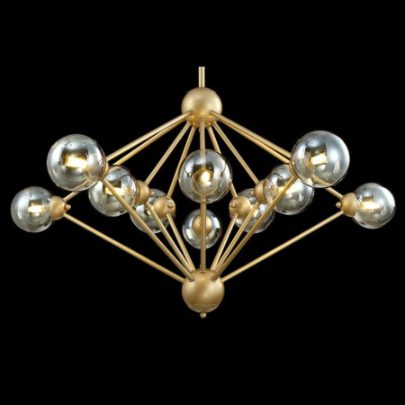 Подвесная люстра Crystal Lux Francisca SP10 Gold/Cognac
