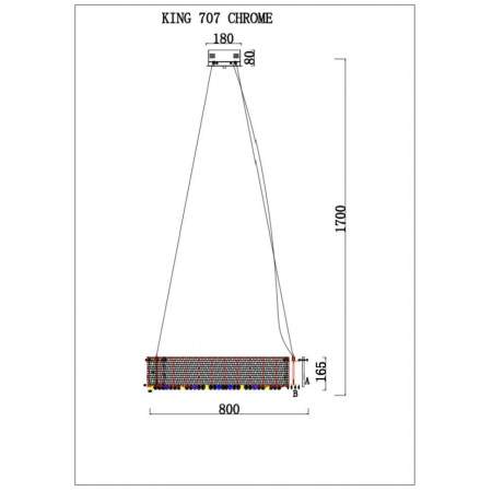 Подвесной светильник iLamp King 707 CR