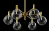 Подвесная люстра Crystal Lux Andres SP6 Bronze/Transparente