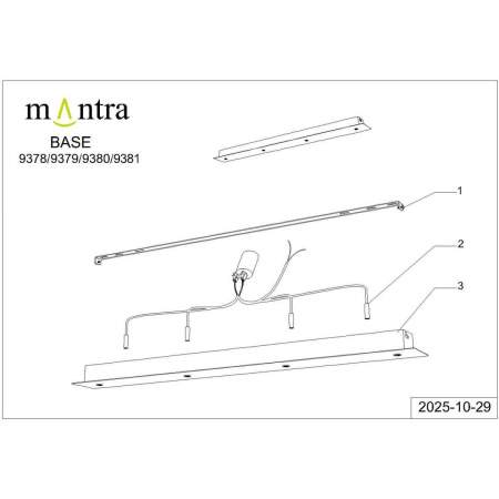 Потолочное основание Mantra Modular Light Florones 9381