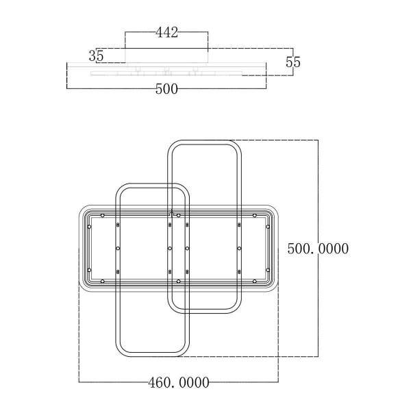Потолочный светодионый светильник Escada Space 10215/S LED