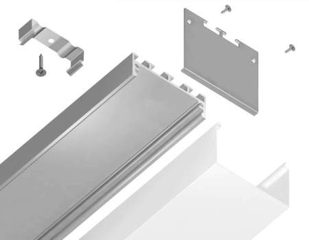 Профиль алюминиевый накладной/подвесной "Profile System" AMBRELLA LIGHT ILLUMINATION GP3070AL