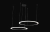 Подвесная люстра Crystal Lux MANZANA SP53W LED D600+800 BLACK