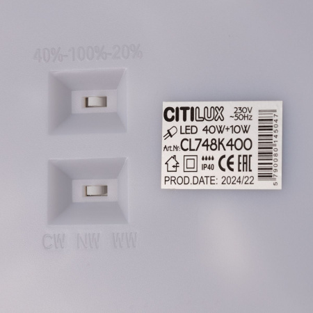 Потолочный светодиодный светильник Citilux Norma CL748K400