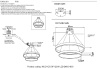 Подвесная люстра Crystal Lux MUCHOS SP123W LED D600+800 GOLD