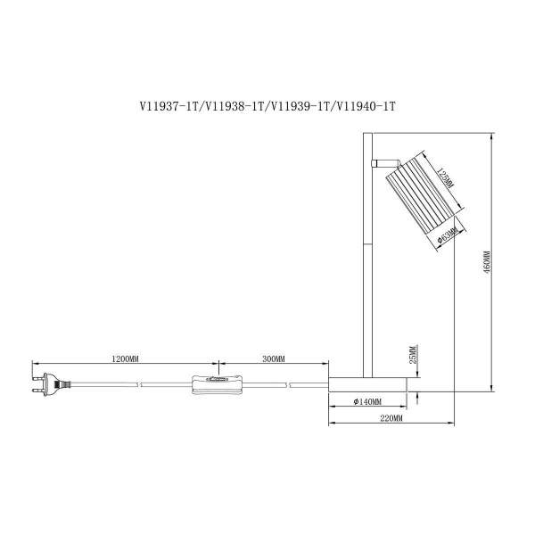 Настольная лампа Moderli Cora V11937-1T