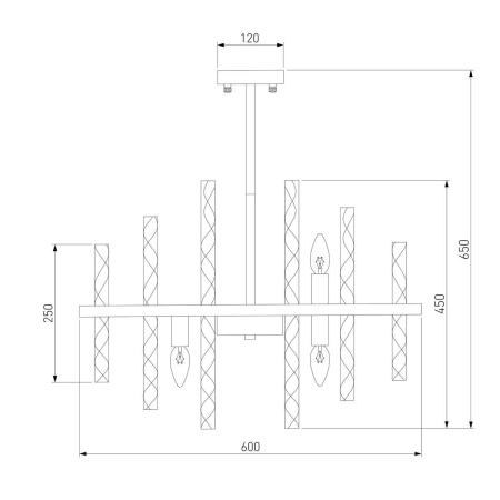 Подвесная люстра Bogates Hollis 367/9 Smart