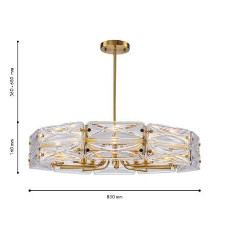 Подвесная люстра Favourite Glacies 4764-10P