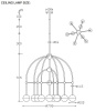 Подвесная люстра Crystal Lux Truena SP-PL6+3+1 Nickel