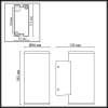 Уличный настенный светодиодный светильник Odeon Light Nature Long 7142/24WL