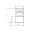 Уличный настенный светильник Elektrostandard 1408 Techno a032623