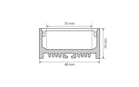 Профиль Arlight ARH-LINE-2448-2000 ANOD 018684