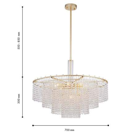 Подвесная люстра Favourite Fringe 4762-9P