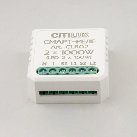 Смарт-реле Citilux 2-х канальное CLR02 Smart Relay