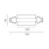 Питание центральное встраиваемое к треку 5030xx-R Quattro Lightstar 503187-RPS