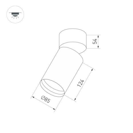 Корпус светильника Arlight SP-Polo-Surface-Flap-R85 024381(1)