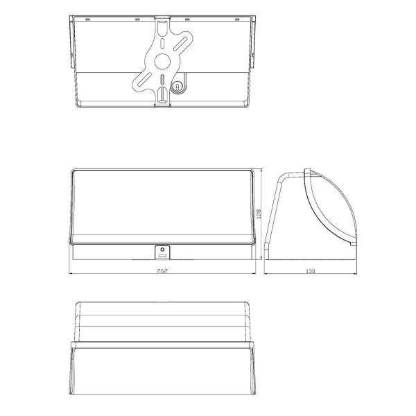 Уличный настенный светодиодный светильник Escada 30002W/01LED BK