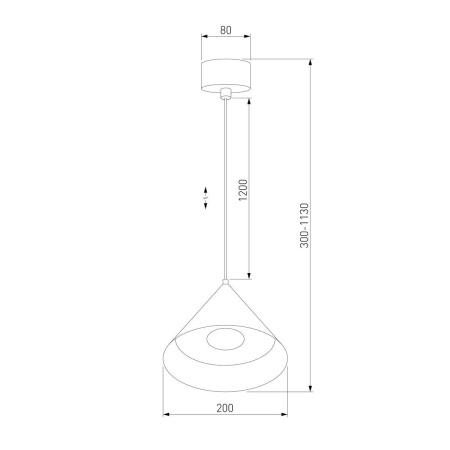 Подвесной светодиодный светильник Elektrostandard Conus 50316 LED a069334