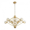 Подвесная люстра Crystal Lux Francisca SP10 Gold/Cognac