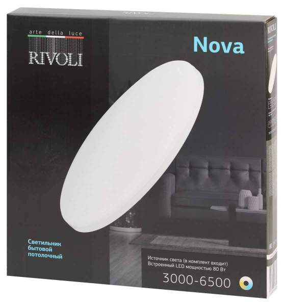 Светильник потолочный светодиодный Rivoli Nova 6179-703 LED 3000K-6500k 80 ВТ Б0069795