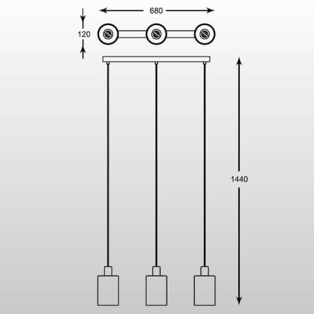Подвесной светильник Zumaline Pioli P0369-03A-B5GR