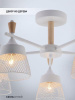 Потолочная люстра Seven Fires Olban SF3389/5C-WT-WD