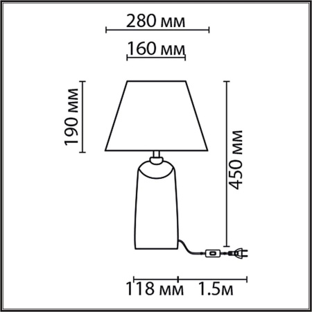 Настольная лампа Lumion Classi Sinna 8211/1T