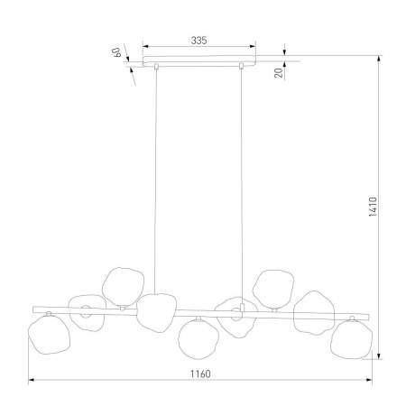 Подвесной светильник TK Lighting 11110 Lava Sabia a071865