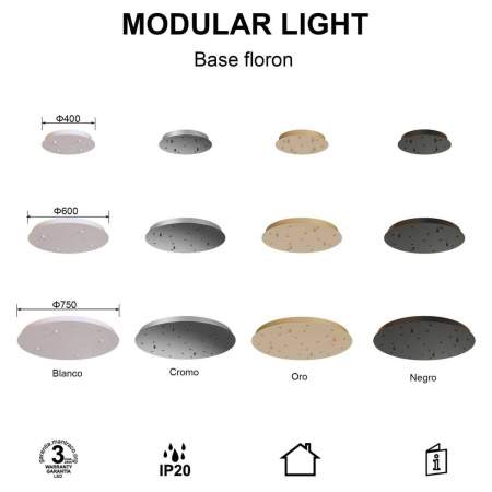 Потолочное основание Mantra Modular Light Florones 9370