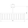 Потолочная люстра Bogates Eclipse 357/8 Smart