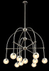 Подвесная люстра Crystal Lux Truena SP-PL6+3+1 Nickel