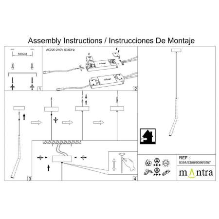 Подвесной светильник Mantra Arrecife 9356+9229 (1L)
