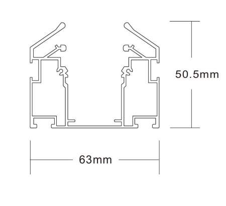 Шинопровод Crystal Lux CLT 0.135 01 L2000 BL
