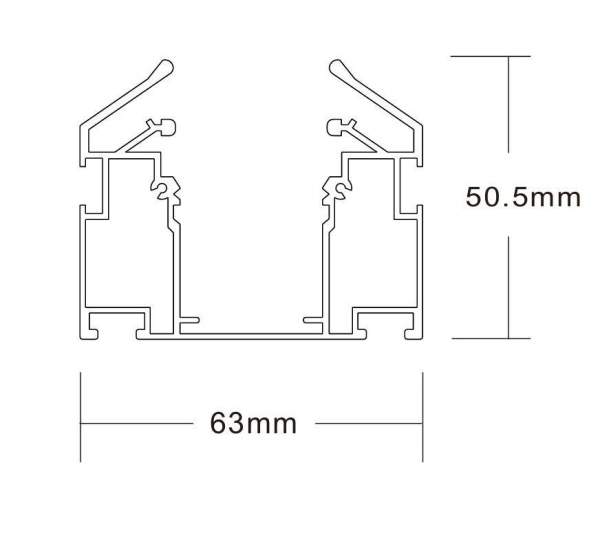 Шинопровод Crystal Lux CLT 0.135 01 L2000 BL