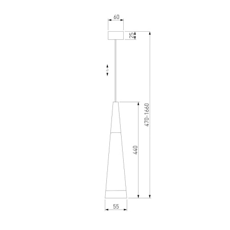 Подвесной светодиодный светильник Elektrostandard DLR038 7+1W 4200K золото a047027