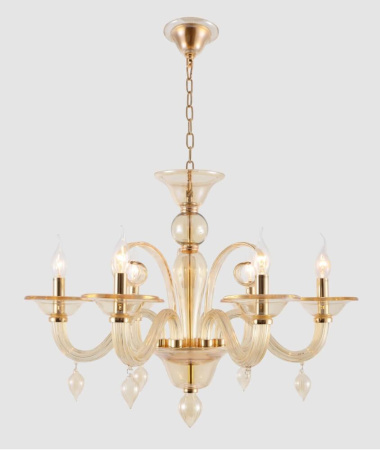 Подвесная люстра Crystal Lux Caetano SP-PL6 Amber