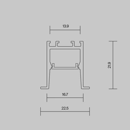 Алюминиевый профиль встраиваемый Maytoni Led Strip 632013