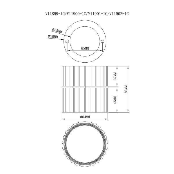 Спот Moderli Cora V11899-1C