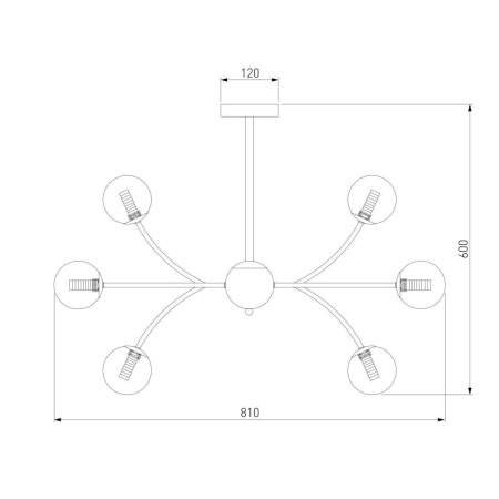 Подвесная люстра Eurosvet Astro 30179 хром