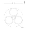 Потолочная светодиодная люстра Escada Tube 10279/3LED