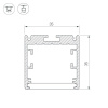 Профиль Arlight SL-ARC-3535-LINE-2500 WHITE 025520