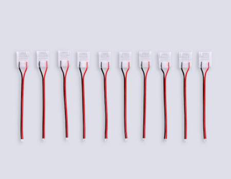 Соединитель гибкий односторонний AMBRELLA LIGHT ILLUMINATION COB 12/24V для лент 12mm (2 конт.) (10шт. в комплекте) GS7378