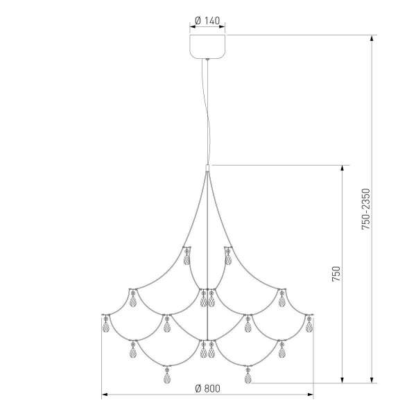 Подвесная люстра Bogates Adit 90400 LED a072123
