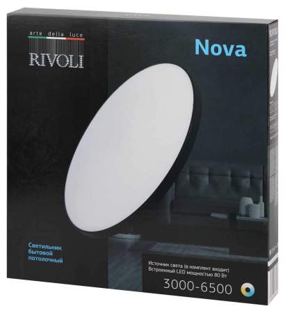Светильник потолочный светодиодный Rivoli Nova 6179-733 LED 3000K-6500k 80 Вт Б0069796